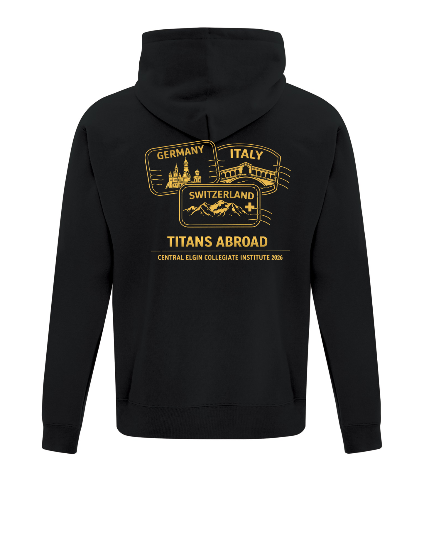 CECI Europe Trip Stamps Hoodie