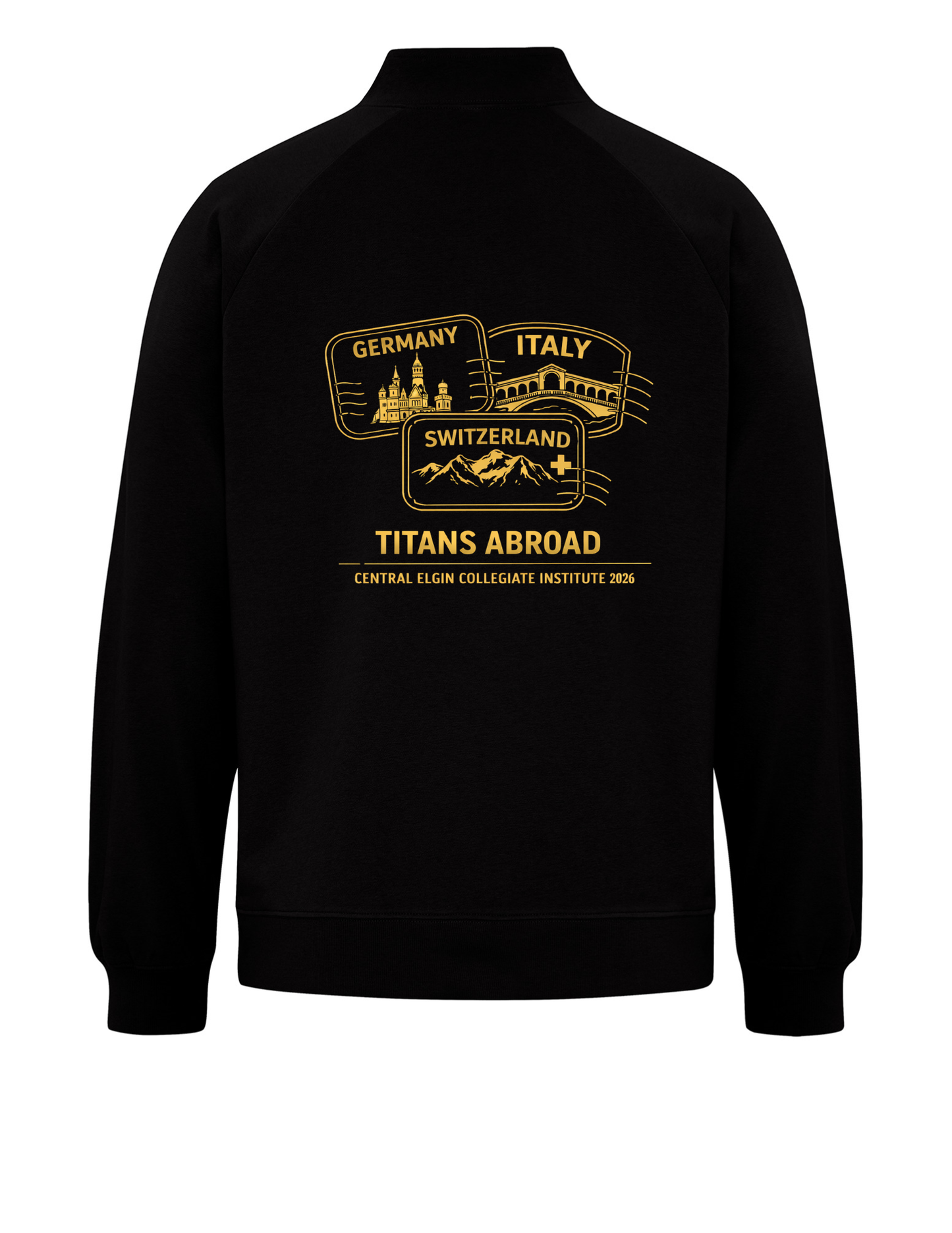 CECI Europe Trip Stamps 1/4 Zip