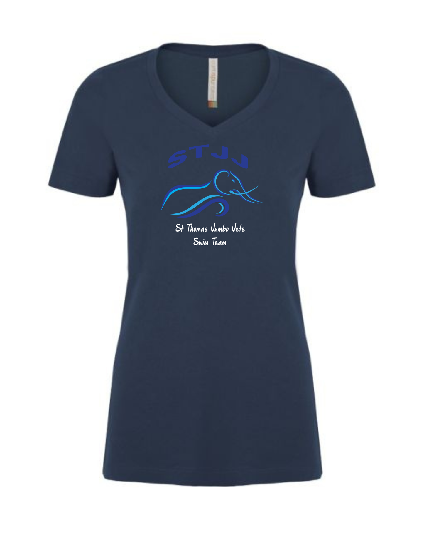 Jumbo Jets Cotton V Neck Shirt (Ladies)