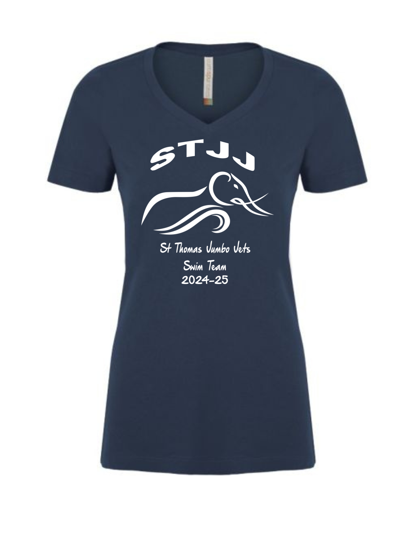 Jumbo Jets Cotton V Neck Shirt (Ladies)