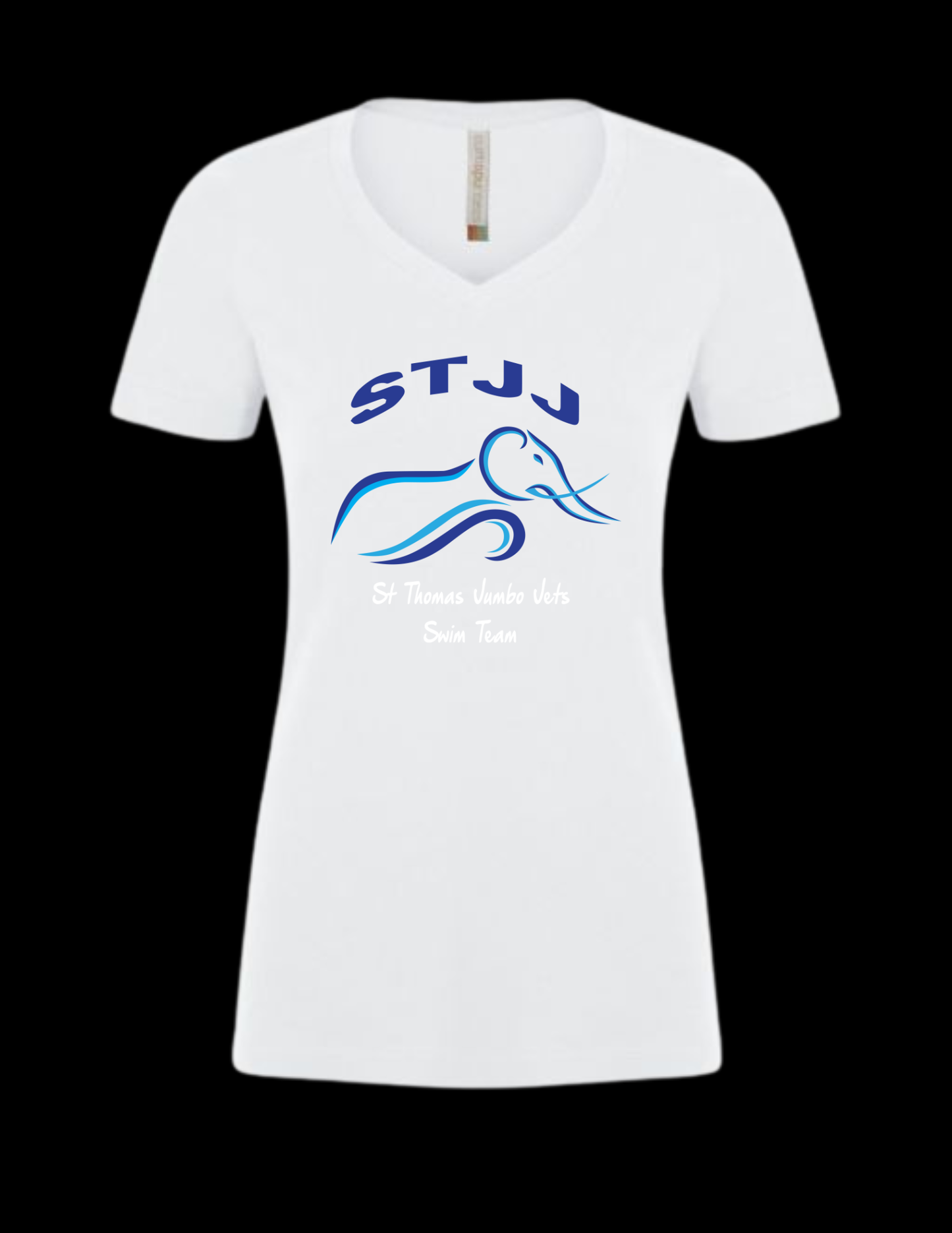 Jumbo Jets Cotton V Neck Shirt (Ladies)