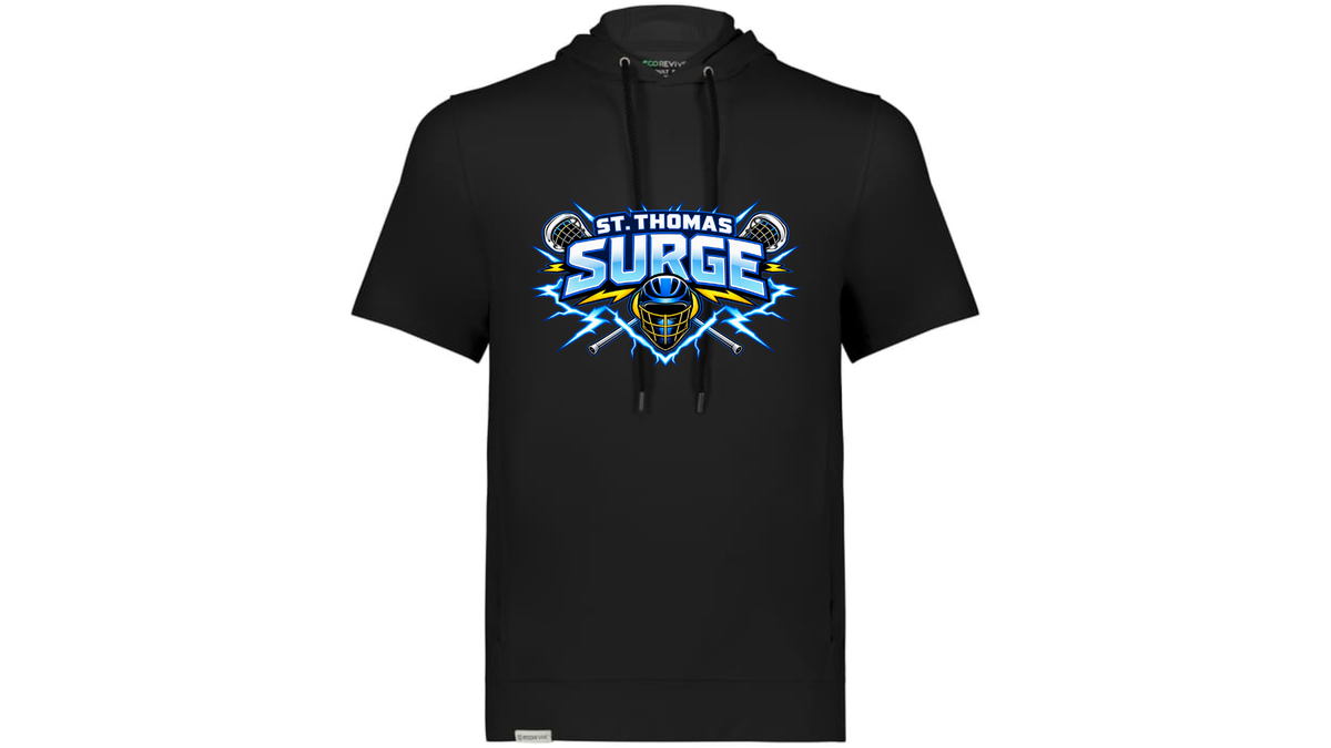 Surge Lacrosse Short Sleeve Performance Hoodie (Adult and Youth)