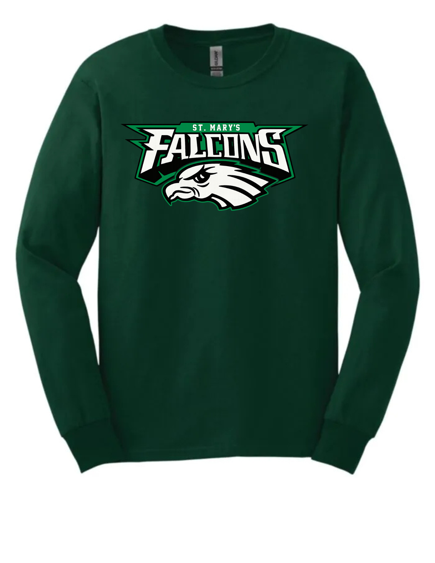 St. Mary's Falcons Cotton Long Sleeve (Unisex, Youth)