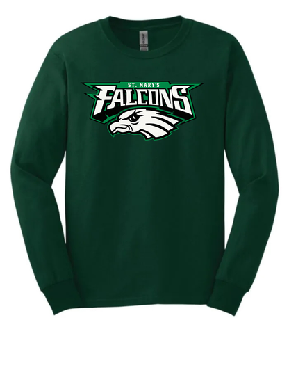St. Mary's Falcons Cotton Long Sleeve (Unisex, Youth)