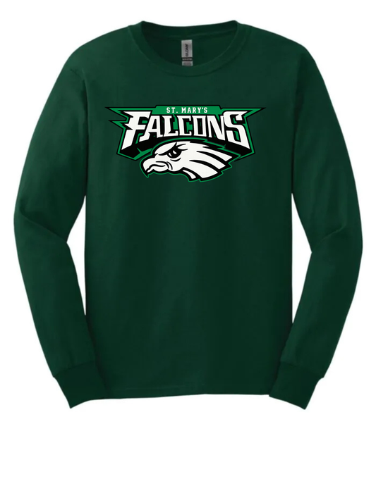 St. Mary's Falcons Cotton Long Sleeve (Unisex, Youth)