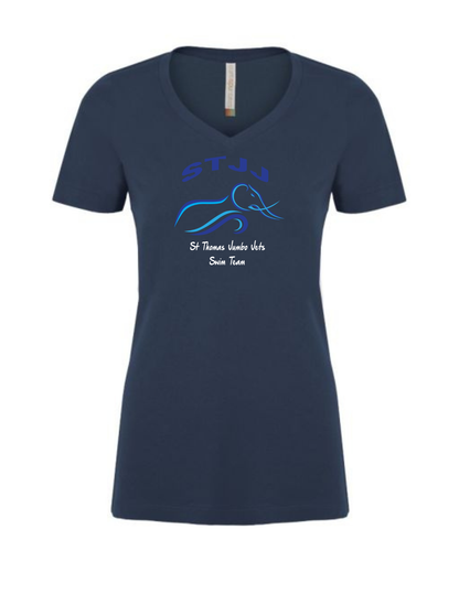 Jumbo Jets Cotton V Neck Shirt (Ladies)