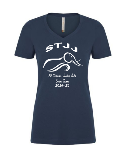 Jumbo Jets Cotton V Neck Shirt (Ladies)