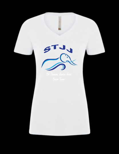 Jumbo Jets Cotton V Neck Shirt (Ladies)