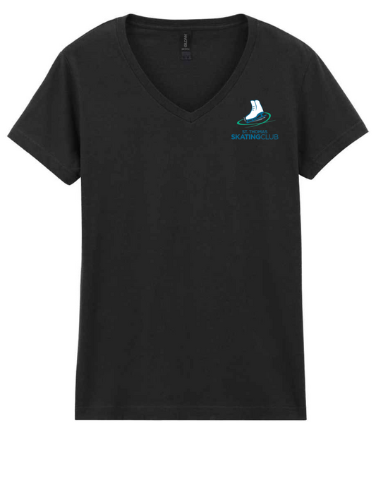 St. Thomas Skating Club V-Neck Shirt (Ladies)
