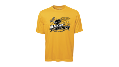 Black and Gold Performance T-Shirt (Adult and Youth)