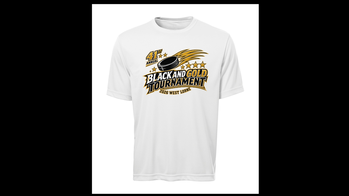 Black and Gold Performance T-Shirt (Adult and Youth)