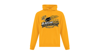 Black and Gold Performance Hoodie (Adult and Youth)