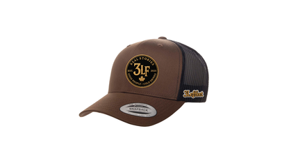 3 Left Feet Leather Patch Trucker Hat