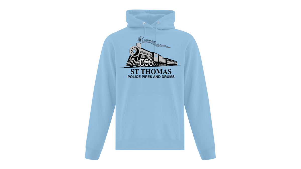 St. Thomas Police Pipes and Drums Cotton Hoodie (Unisex)