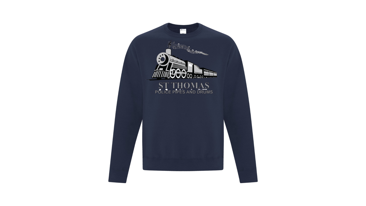St. Thomas Police Pipes and Drums Cotton Sweatshirt (Unisex)