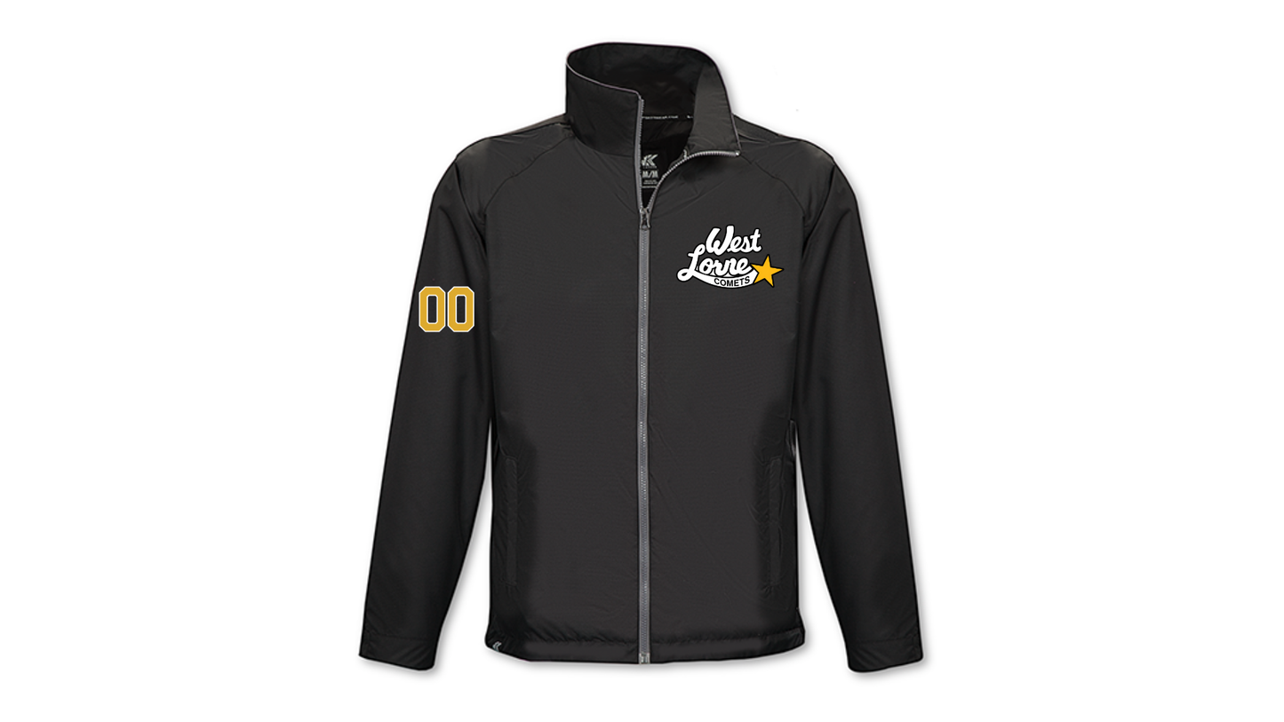West Lorne Comets Sniper Warm-Up Jacket optional number (Adult and Youth)