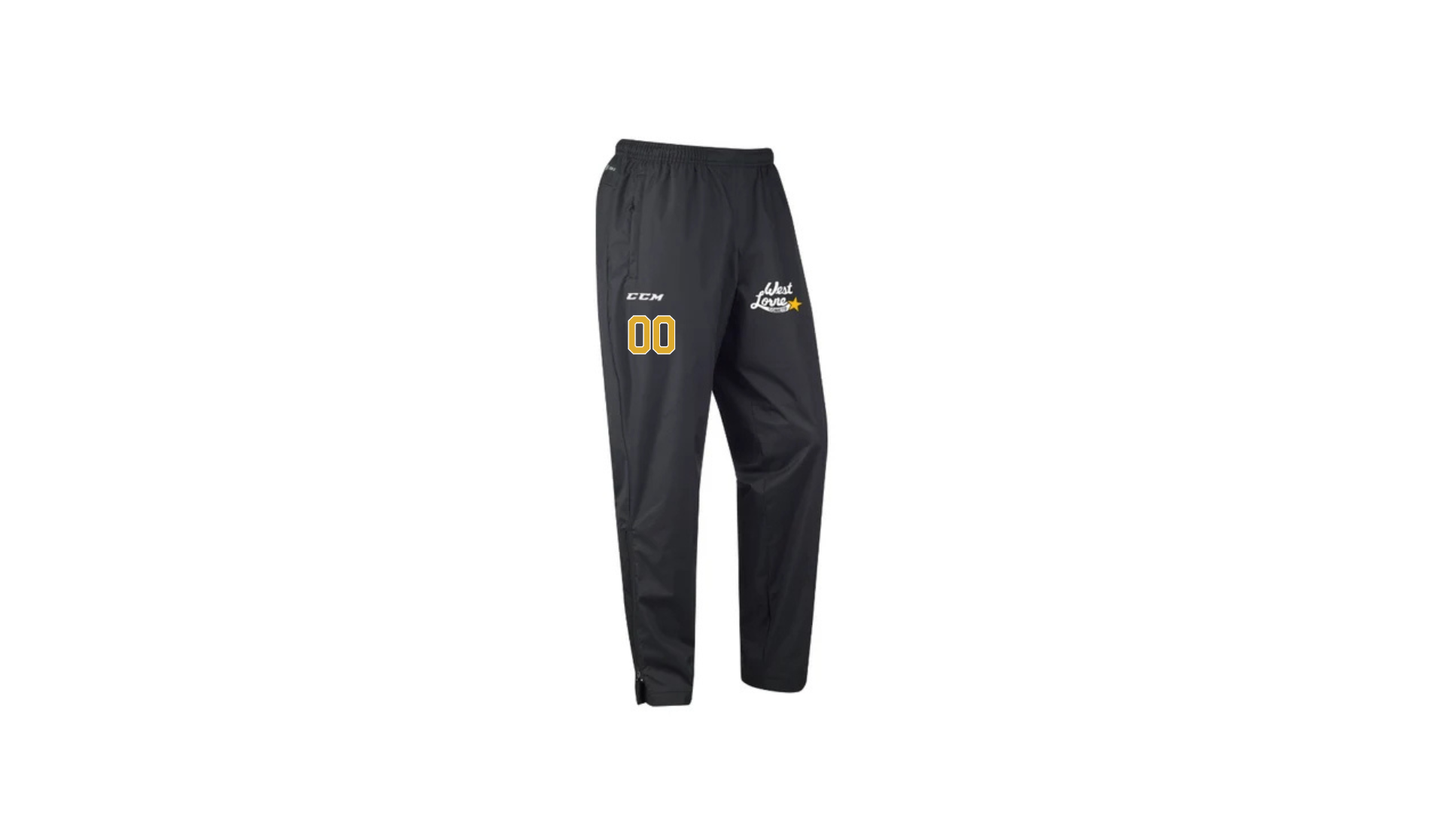 West Lorne Comets CCM Rink Suit Pants optional number (Adult and Youth)