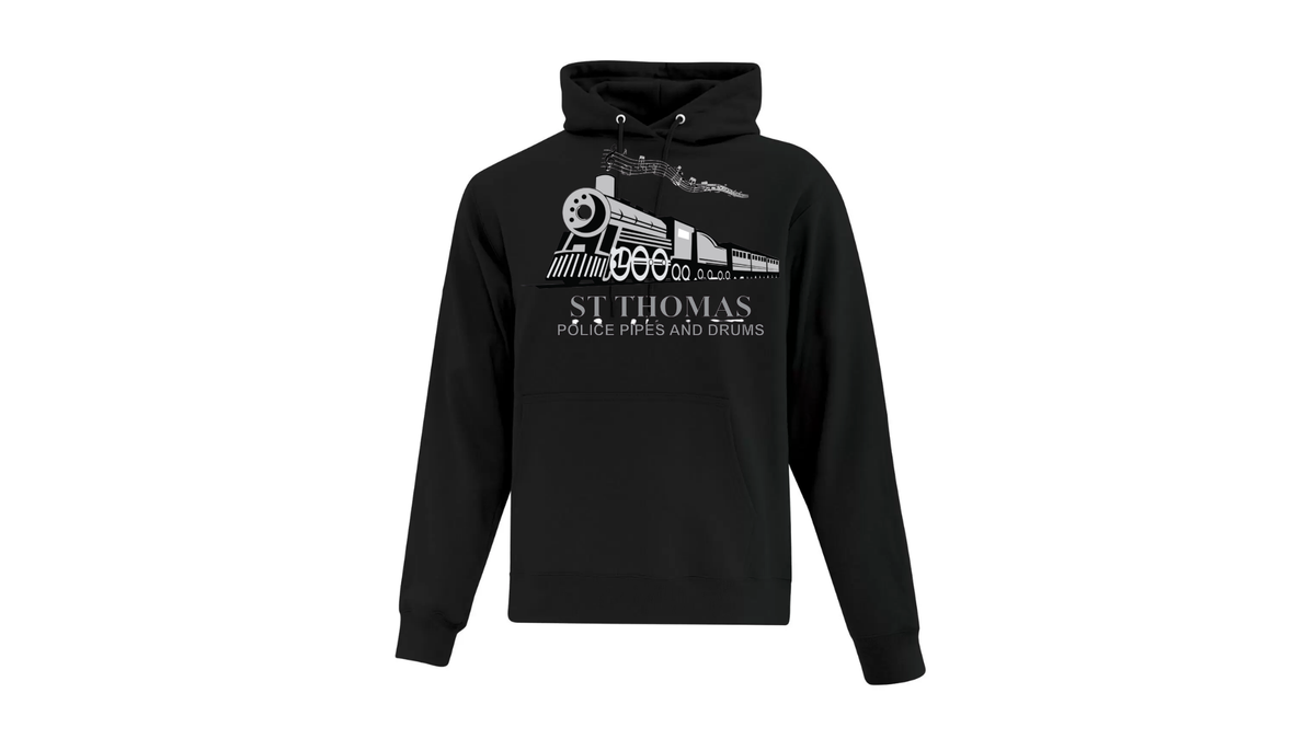 St. Thomas Police Pipes and Drums Cotton Hoodie (Unisex)